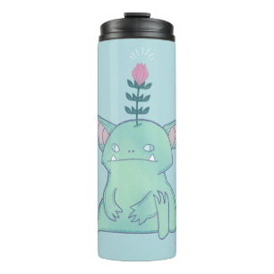 Gerald the Goblin Cute Grumpy Fantasy Creature Thermal Tumbler