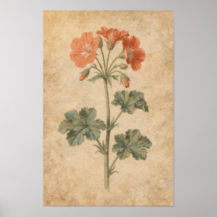 Geranium Botanical Print