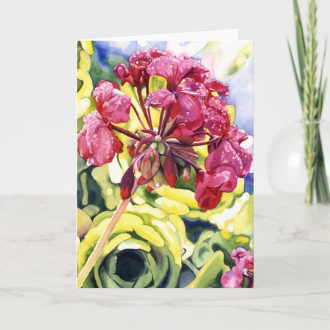 Geranium Card (Front)
