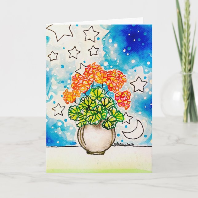 Geranium Card (Front)
