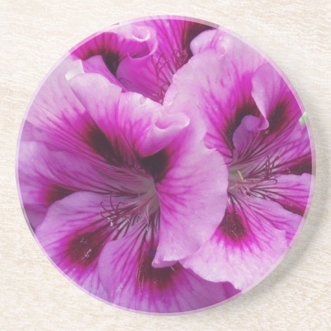 Geranium Care Coaster (Front)