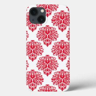 Geranium Elegant Damask iPhone 13 Case