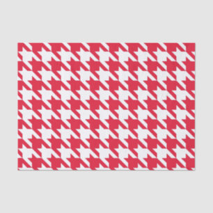 Geranium Elegant Houndstooth Tissue Paper