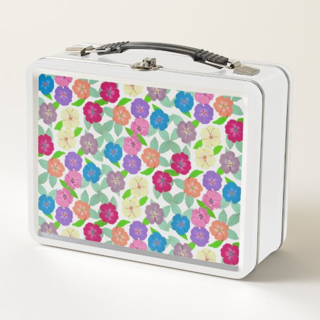 Geranium Flower Lunch Box (Front)