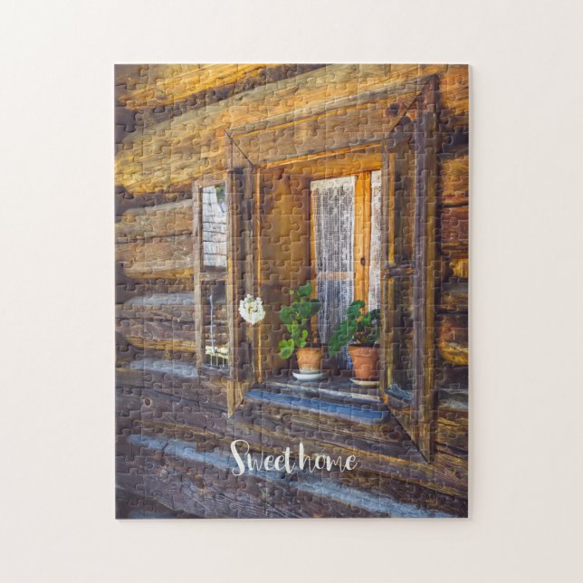 Geranium flowers on the window  jigsaw puzzle (Vertical)