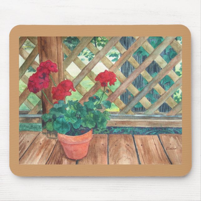 Geranium (Gardener's) Mouse Pad (Front)