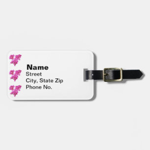Geranium Heart Luggage Tag