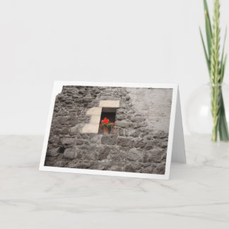 Geranium in Window Card