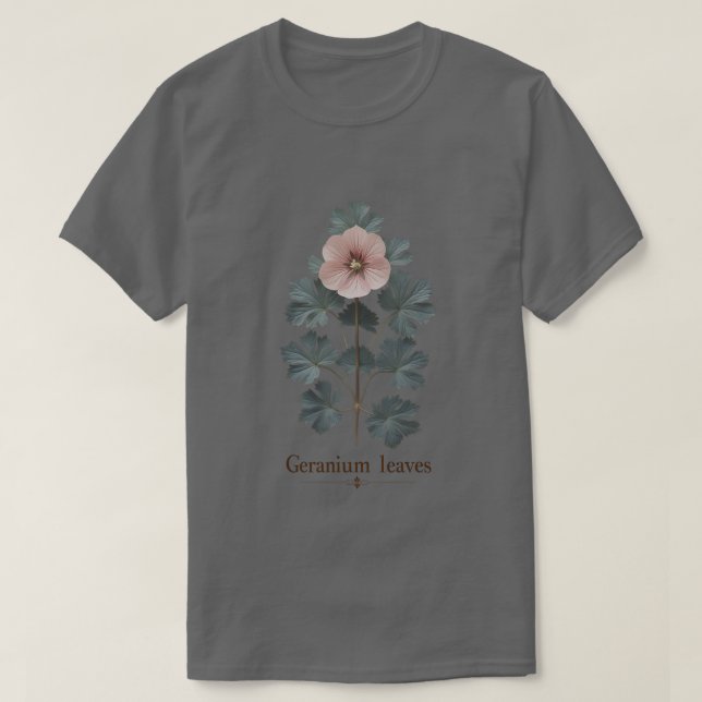 Geranium leaves t shirt design  2 (Design Front)