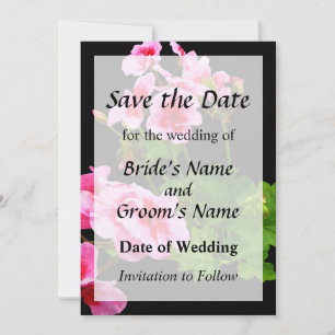 Geranium Profile Save The Date