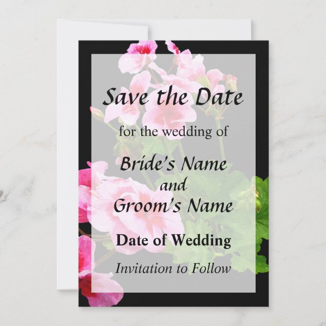 Geranium Profile Save The Date (Front)