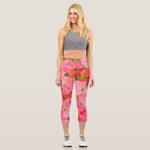 Geranium - the flower heals the auric field capri leggings