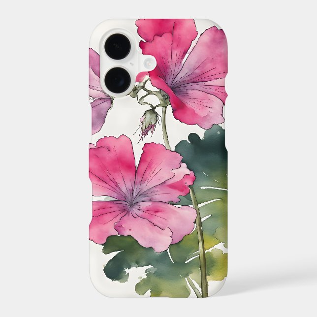 Geranium - Watercolor flowers (Back)