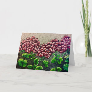 Geraniums Card