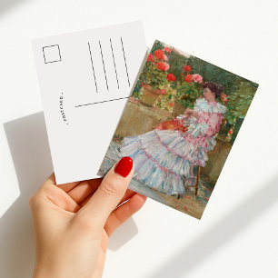 Geraniums Childe Hassam Postcard