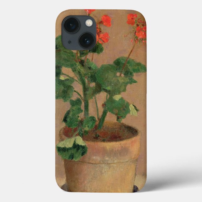Geraniums in a Pot, c.1905 (oil on canvas) Case-Mate iPhone Case (Back)