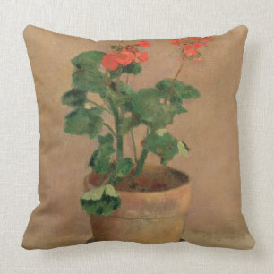 Geraniums in a Pot, c.1905 (oil on canvas) Cushion