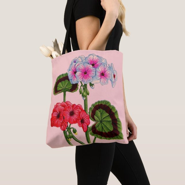 geraniums tote bag (Close Up)