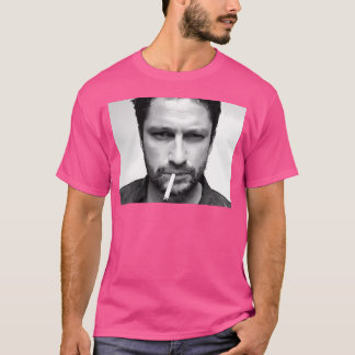 Gerard Butler Black White Portrait T-Shirt