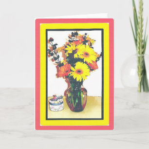 GERBER DAISIES CARD