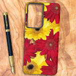 Gerber Daisy Floral Close-Up Photography Samsung Galaxy Case<br><div class="desc">Check out this case featuring bright red and yellow Gerber Daisy close-up photographs. A sweet gift idea for a birthday,  graduation or other special occasion.</div>