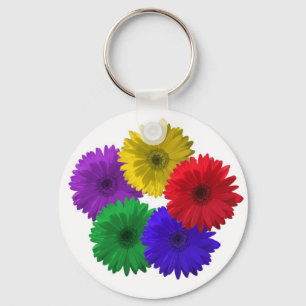 Gerber Daisy Keychain