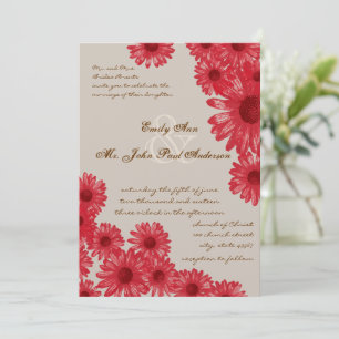 Gerber Daisy Wedding Invitations