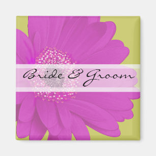 Gerber Daisy Wedding Stickers or Customise Magnet