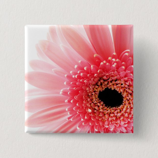 Gerbera 15 Cm Square Badge (Front)