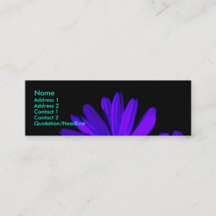 Gerbera at night 2 mini business card
