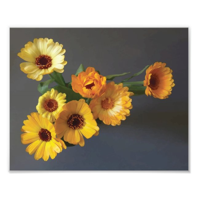 Gerbera bouquet paint photo print (Front)