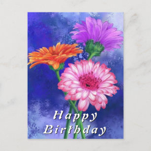 Gerbera Daisies Birthday Cards