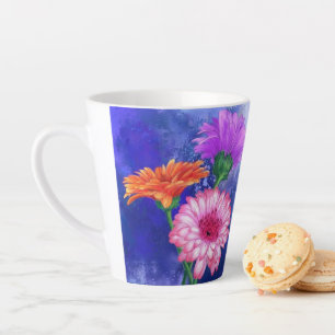 Gerbera Daisies Latte Mug