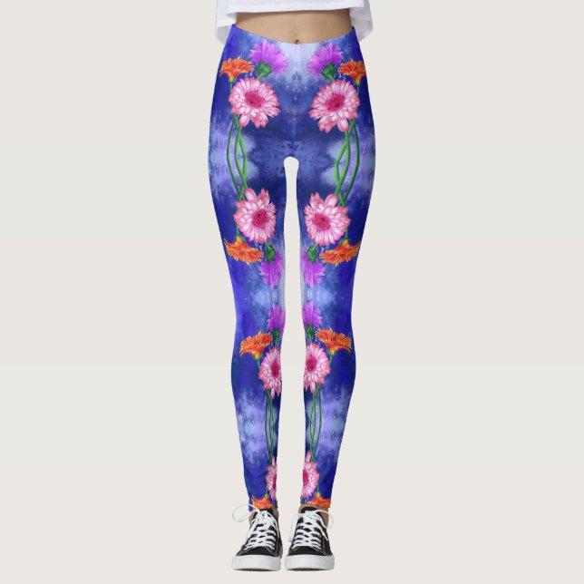 Gerbera Daisies Leggings (Front)
