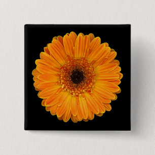 Gerbera Daisy 15 Cm Square Badge