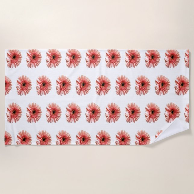Gerbera Daisy Beach Towel (Front)