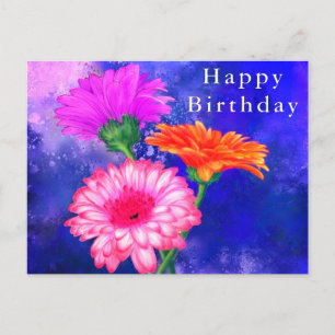 Gerbera Daisy Birthday Card