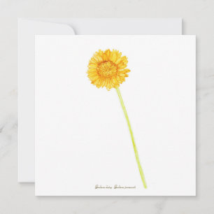 Gerbera daisy  card