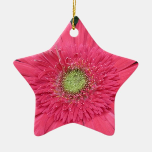 Gerbera Daisy Ceramic Tree Decoration (Front)