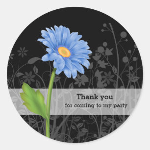 Gerbera Daisy * choose background colour Classic Round Sticker