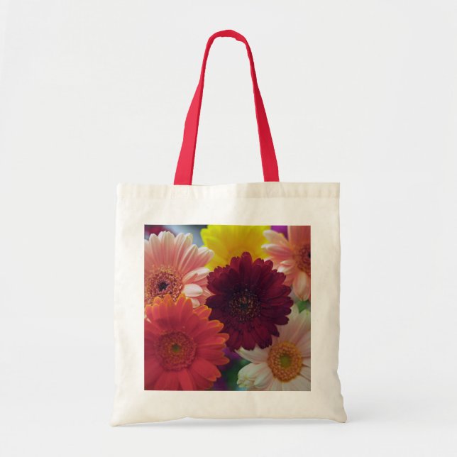 Gerbera Daisy Flowers Art Tote Bags (Front)
