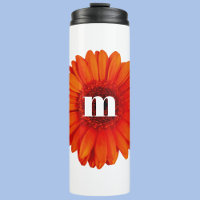 Gerbera Daisy Monogram Initial