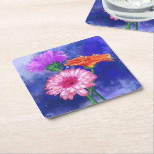 Gerbera Daisy Paper Coaster