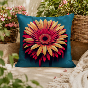 Gerbera Daisy Pillow for Garden-Inspired Comfort