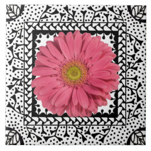 Gerbera Daisy Pink Tile