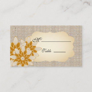 Gerbera Daisy  Place Card for Occasion Wedding
