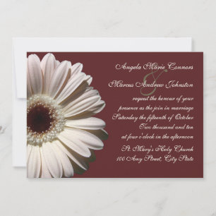 Gerbera Daisy Wedding Invitation
