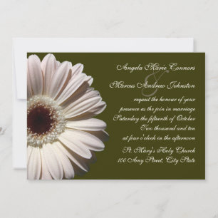 Gerbera Daisy Wedding Invitation