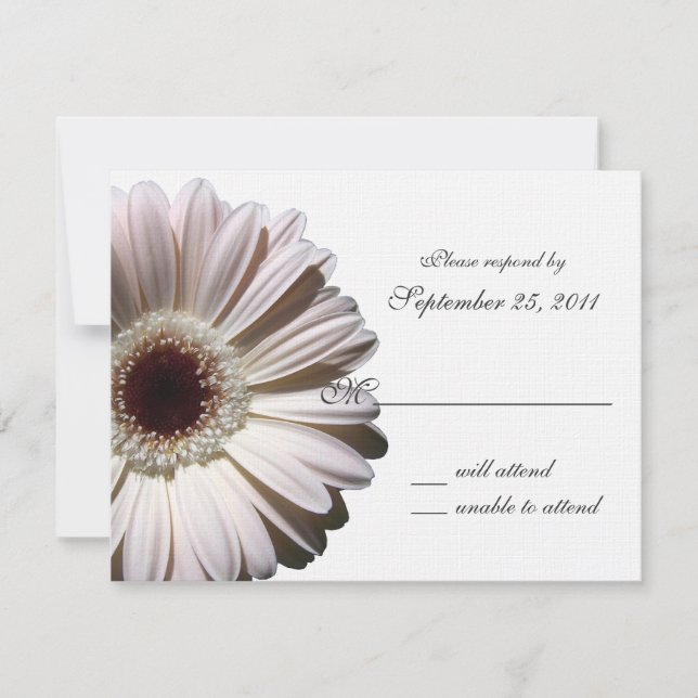 Gerbera Daisy Wedding/ Response (Front)