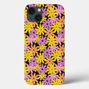 Gerbera flowers pattern, background iPhone 13 case